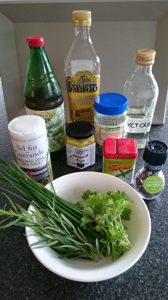 ingredienten dressing met tuinkruiden ms paleo dieet en ketose